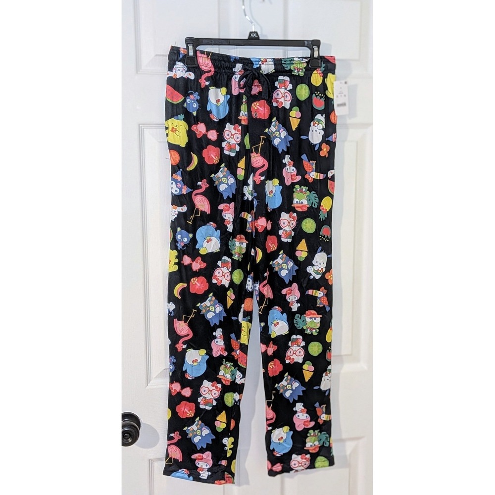 Hello Kitty Sanrio Sleep Pants Small Pajama Bottoms Character Print Lounge NWT